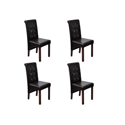 Sillas De Comedor 6 Unidades Cuero Sintético