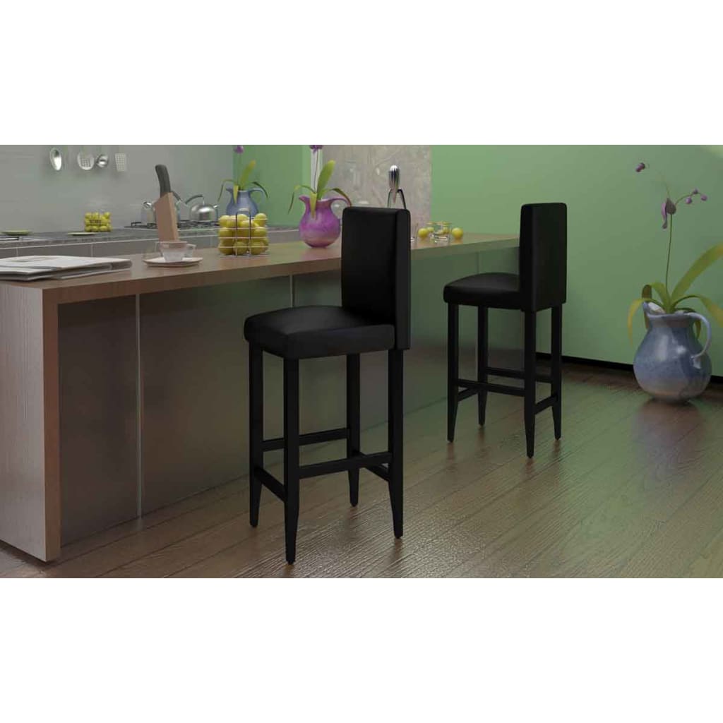 Taburetes De Cocina 4 Unidades Cuero Artificial
