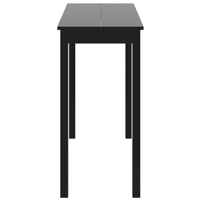 Mesa Alta Negra De Mdf 115X55X107 Cm