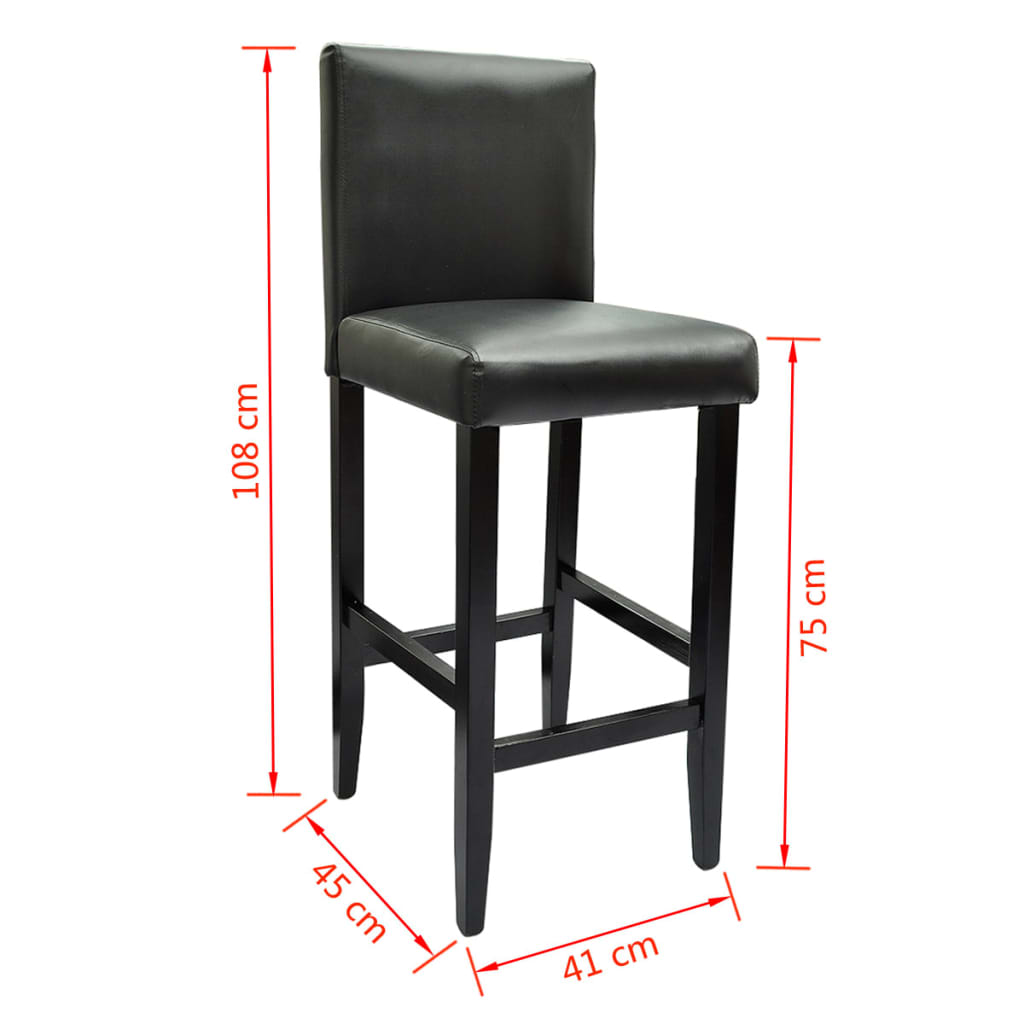 Mesa Alta De Cocina Con 4 Sillas De Barra Negras