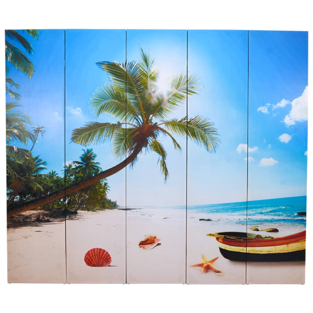 Biombo Divisor Plegable 200X170 Cm Playa