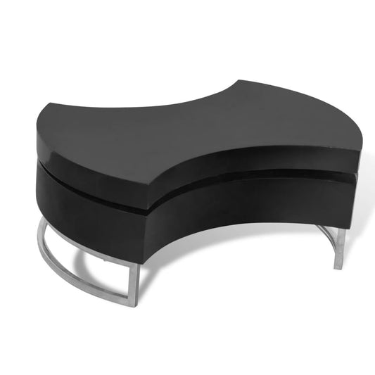 Mesa De Centro De Forma Ajustable Brillante