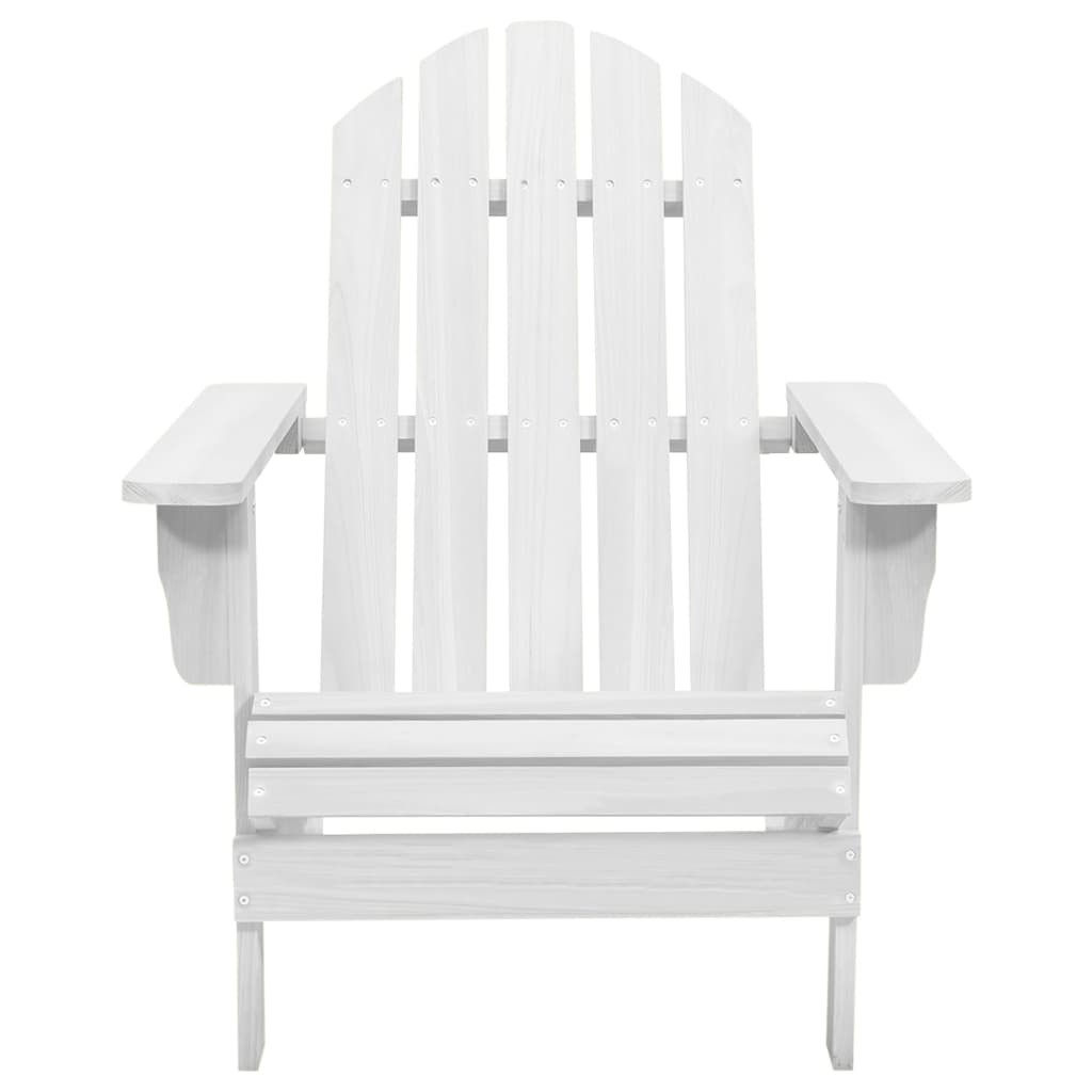 Silla De Jardín De Madera Blanca