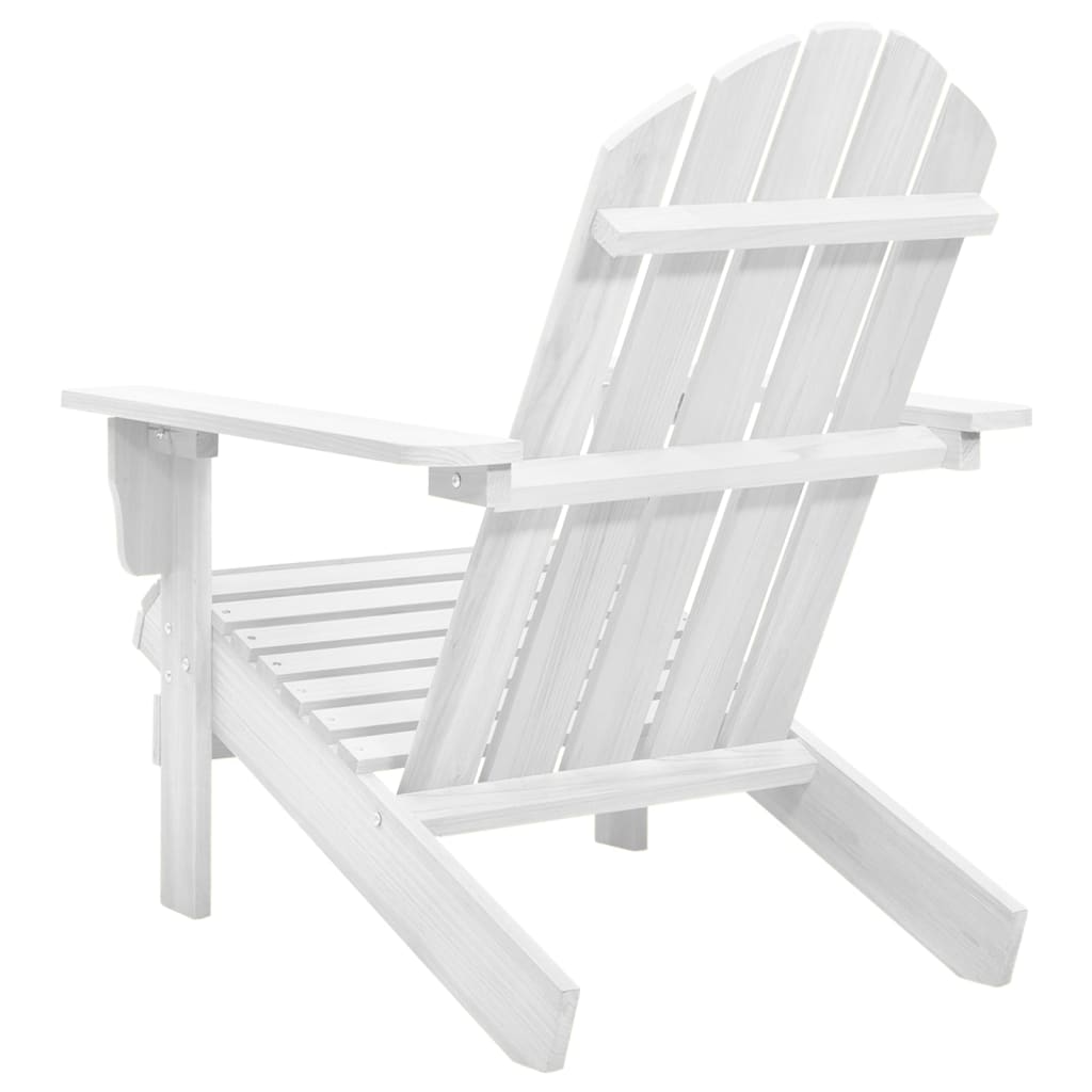 Silla De Jardín De Madera Blanca