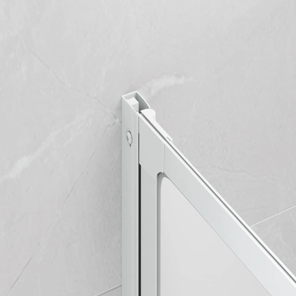 Mampara De Ducha Con 3 Paneles Plegables, 141 X 130 Cm