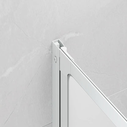 Mampara De Ducha Con 3 Paneles Plegables, 141 X 130 Cm