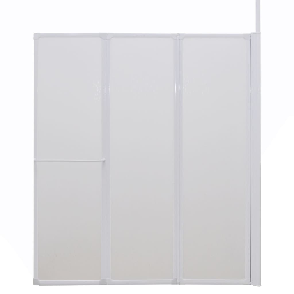 Mampara De Ducha De Pared En Forma L 4 Paneles Plegables 70X120X137 Cm