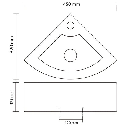 Lavabo Con Rebosadero 45X32X12,5 Cm