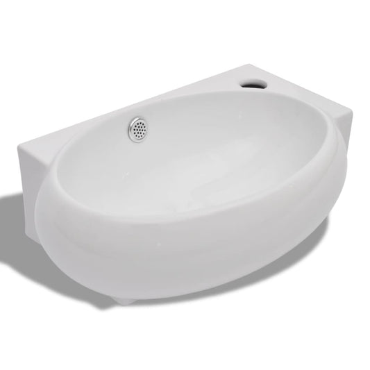 Lavabo Con Hueco De Grifo Y Rebosadero Cerámica