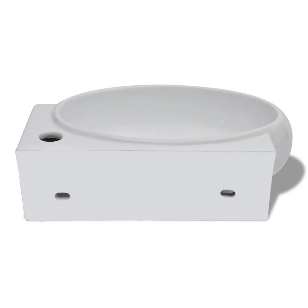 Lavabo Con Hueco De Grifo Y Rebosadero Cerámica