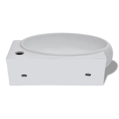Lavabo Con Hueco De Grifo Y Rebosadero Cerámica