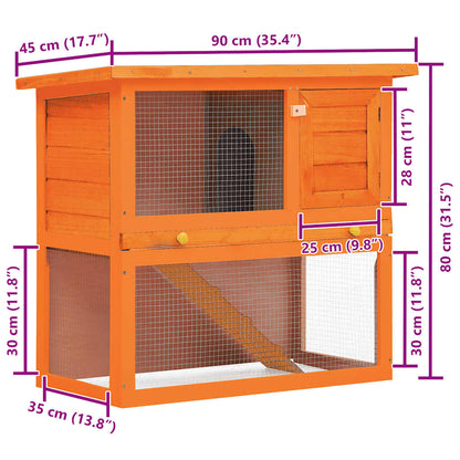 Casa De Animales Pequeños Jaula Conejera 1 Puerta Madera