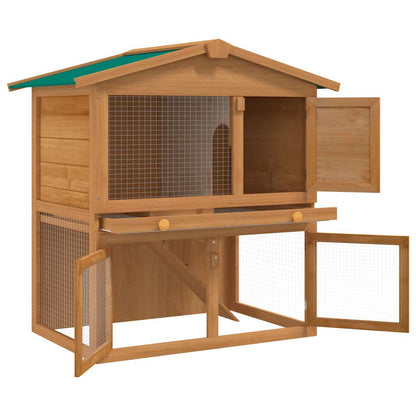Casa De Animales Pequeños Jaula Conejera 3 Puertas Madera
