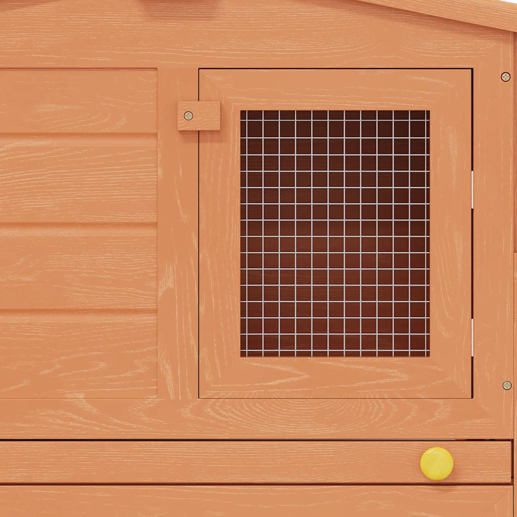 Casa De Animales Pequeños Jaula Conejera Con Tejados Madera