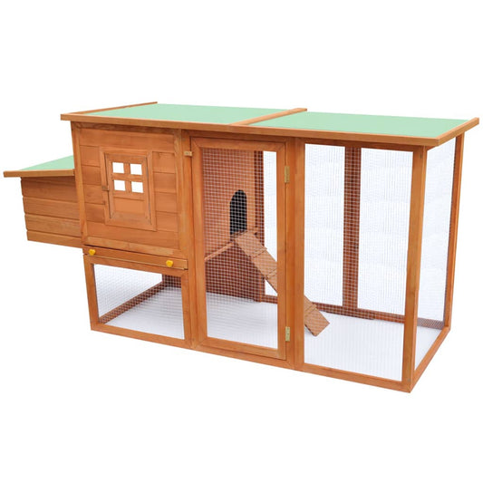 Gallinero De Madera Con 1 Jaula Para Huevos