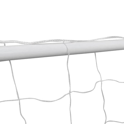 Portería De Fútbol Acero De Alta Calidad 240X90 X150 Cm