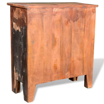 Mueble Aparador De Madera Maciza Reciclada Con 4 Cajones