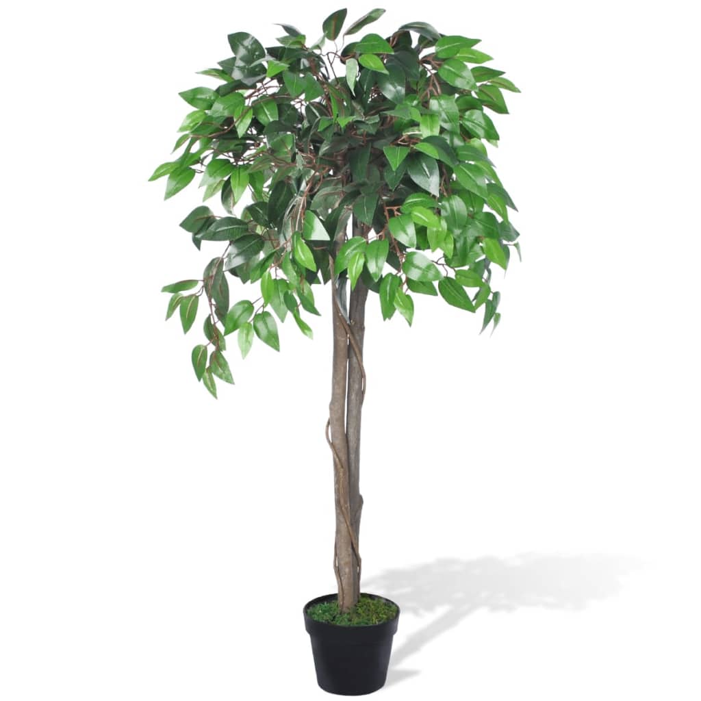 Planta Artificial Árbol Ficus Con Macetero