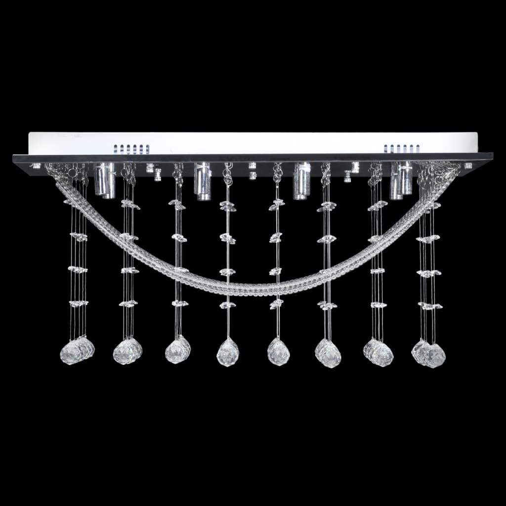 Lámpara De Techo Con Lágrimas De Cristal 8 X G9 29 Cm