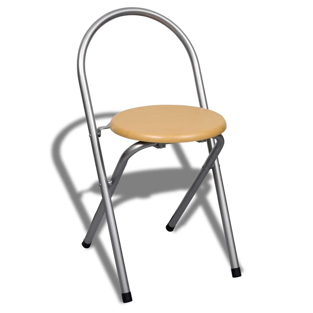 Juego De Muebles De Barra De Cocina Plegable Con 2 Sillas