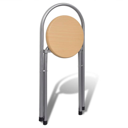 Juego De Muebles De Barra De Cocina Plegable Con 2 Sillas