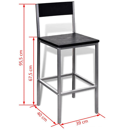 Mesa Alta Y Taburetes De Barra De Cocina