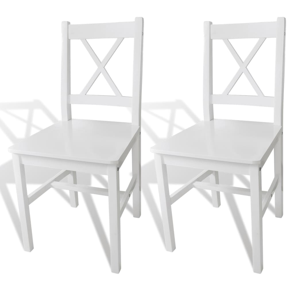 Sillas De Comedor 4 Unidades Madera De Pino