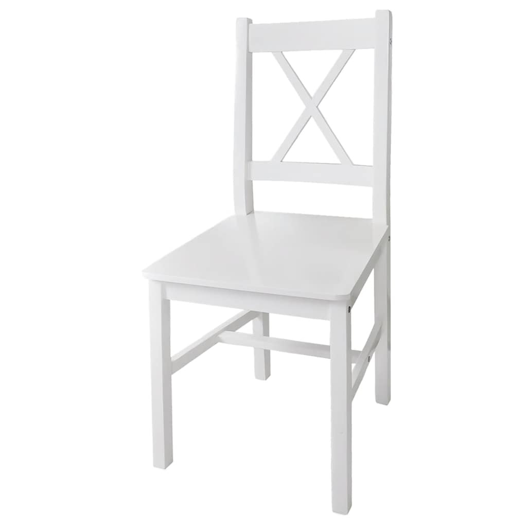 Sillas De Comedor 4 Unidades Madera De Pino