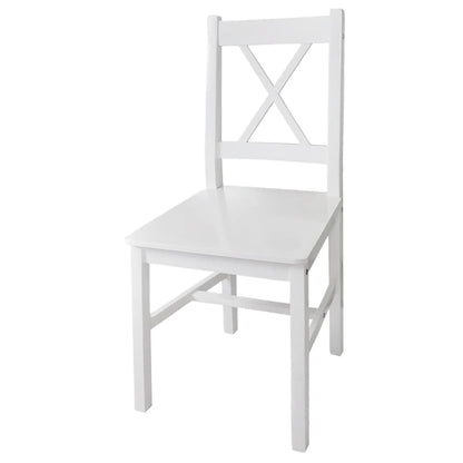 Sillas De Comedor 4 Unidades Madera De Pino