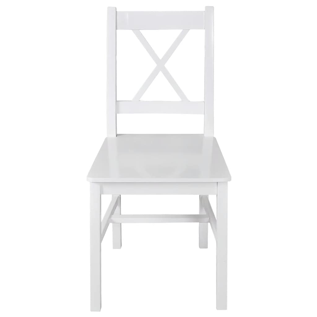 Sillas De Comedor 4 Unidades Madera De Pino
