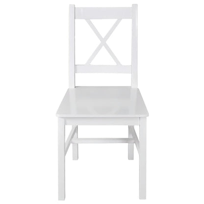 Sillas De Comedor 4 Unidades Madera De Pino