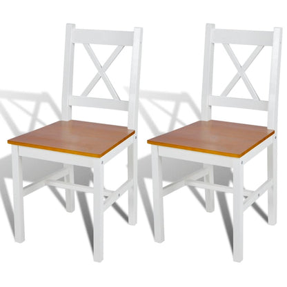 Sillas De Comedor 4 Unidades Madera De Pino