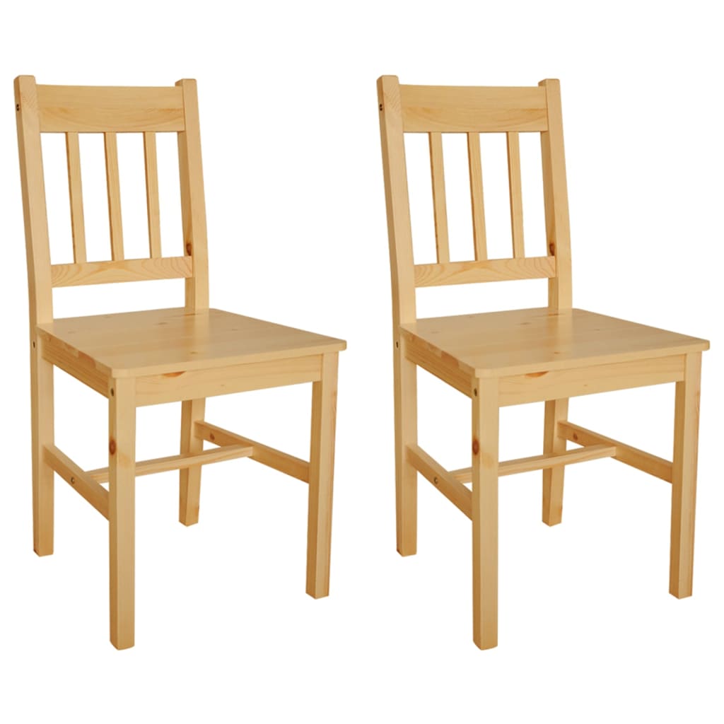 Sillas De Comedor 4 Unidades Madera De Pino