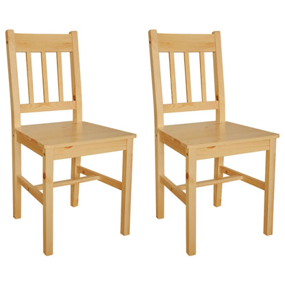 Sillas De Comedor 4 Unidades Madera De Pino