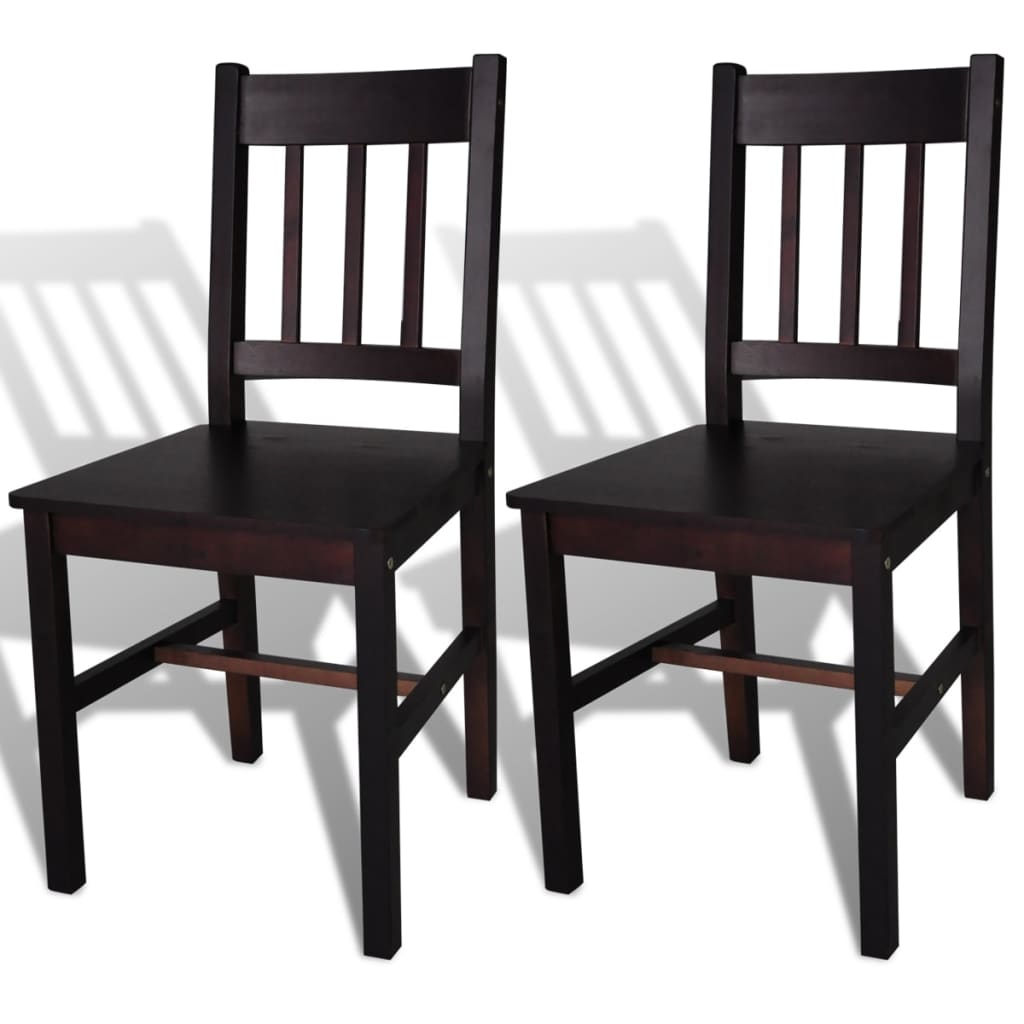 Sillas De Comedor 4 Unidades Madera De Pino