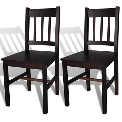 Sillas De Comedor 4 Unidades Madera De Pino