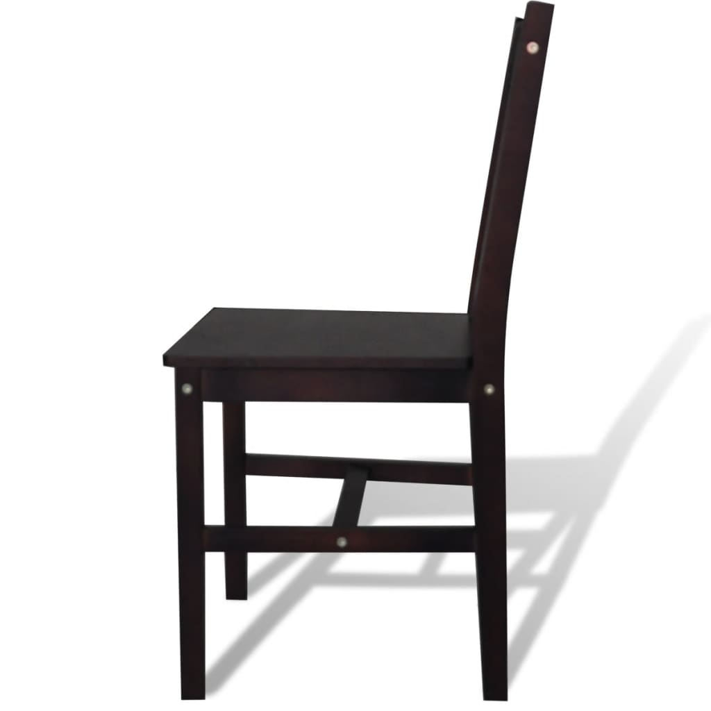 Sillas De Comedor 4 Unidades Madera De Pino