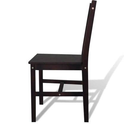 Sillas De Comedor 4 Unidades Madera De Pino