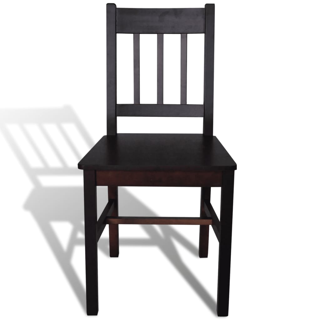 Sillas De Comedor 4 Unidades Madera De Pino
