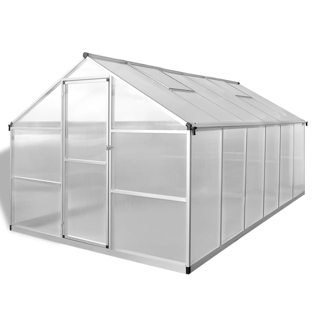 Invernadero De Aluminio Reforzado Con Estructura Base 9,025 M²