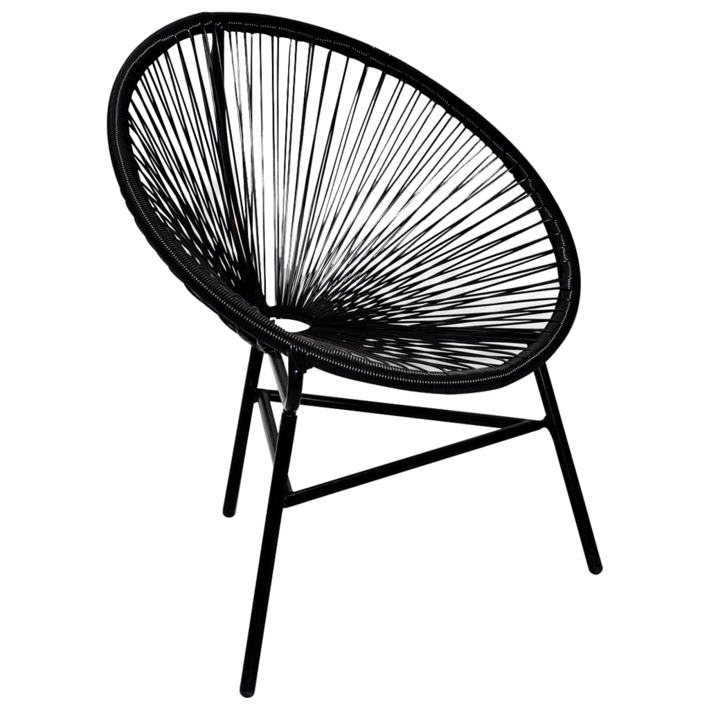 Silla Redonda De Cuerdas De Jardín Ratán Sintético