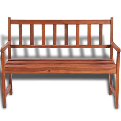 Banco De Jardín Madera Maciza De Acacia 120 Cm