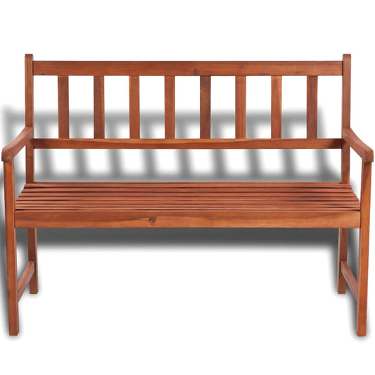 Banco De Jardín Madera Maciza De Acacia 120 Cm