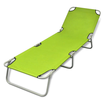 Tumbona Plegable De Acero Con Recubrimiento Polvo