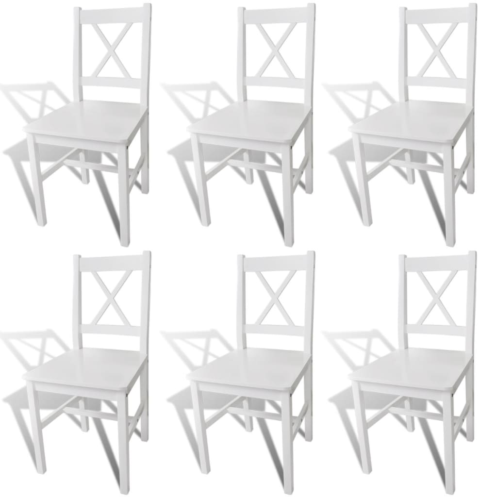 Sillas De Comedor 4 Unidades Madera De Pino