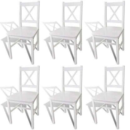 Sillas De Comedor 4 Unidades Madera De Pino
