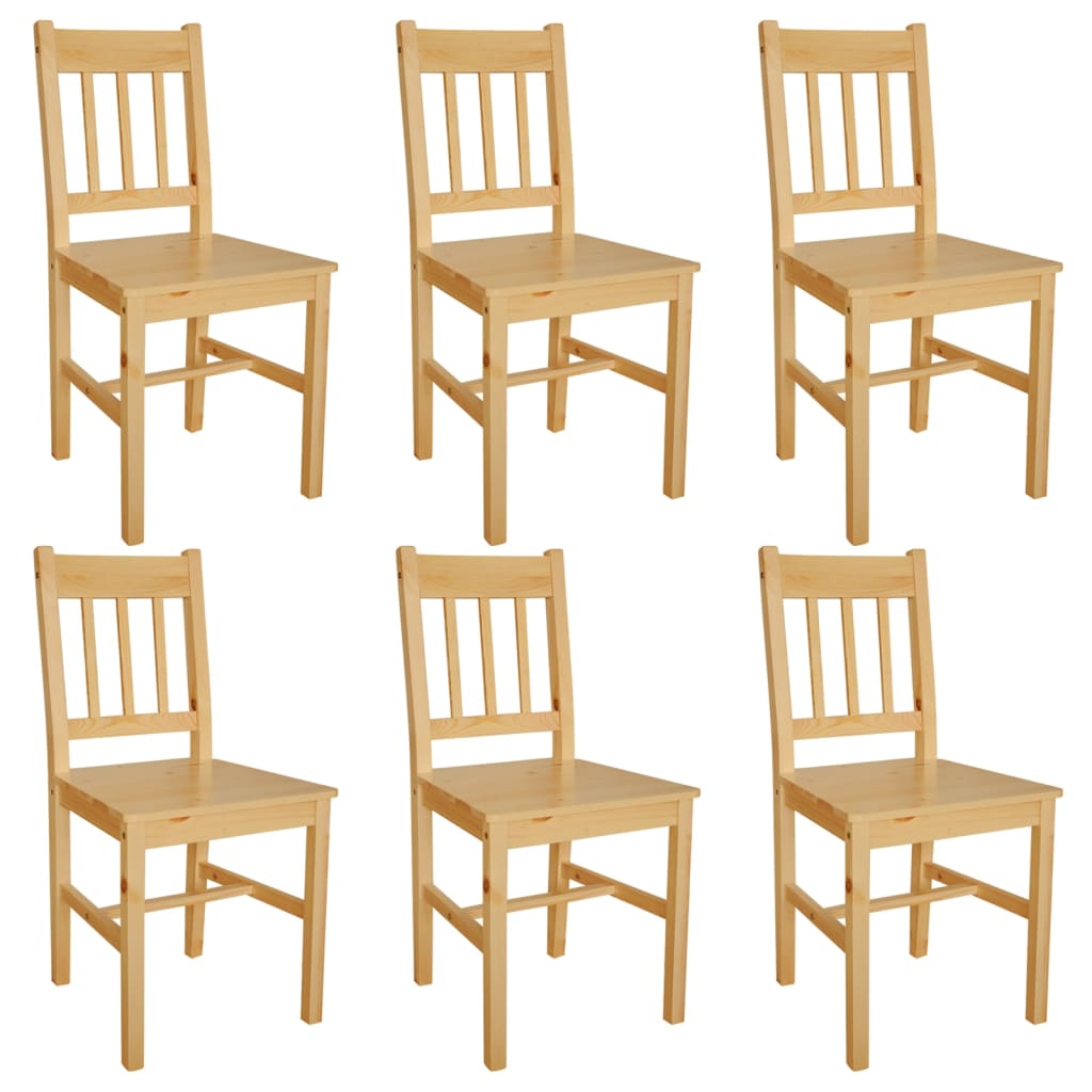 Sillas De Comedor 4 Unidades Madera De Pino
