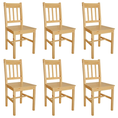 Sillas De Comedor 4 Unidades Madera De Pino
