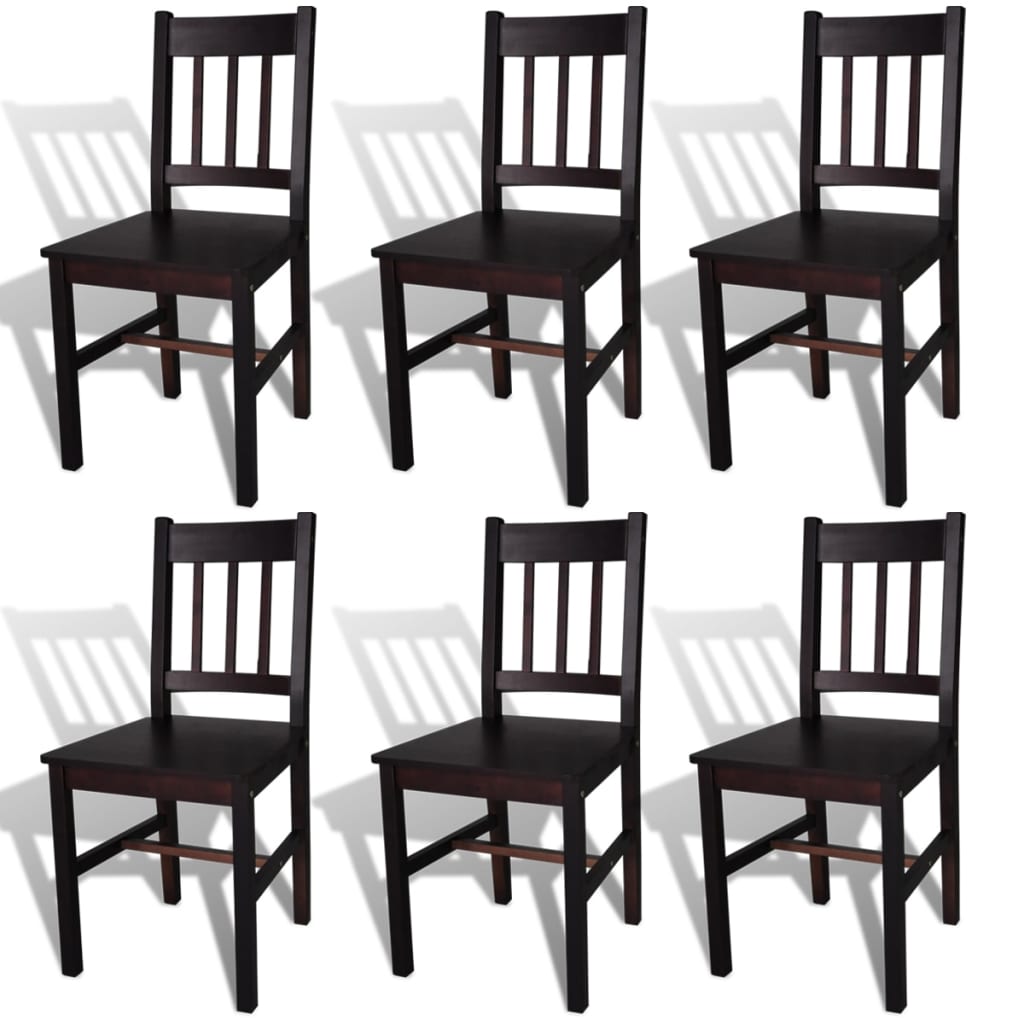 Sillas De Comedor 4 Unidades Madera De Pino