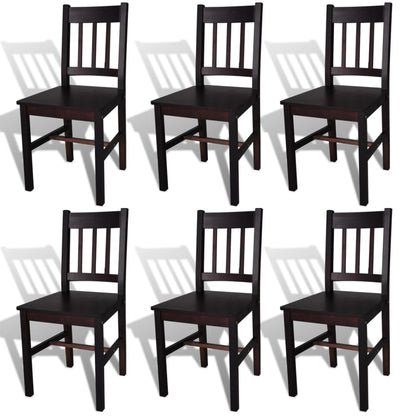 Sillas De Comedor 4 Unidades Madera De Pino